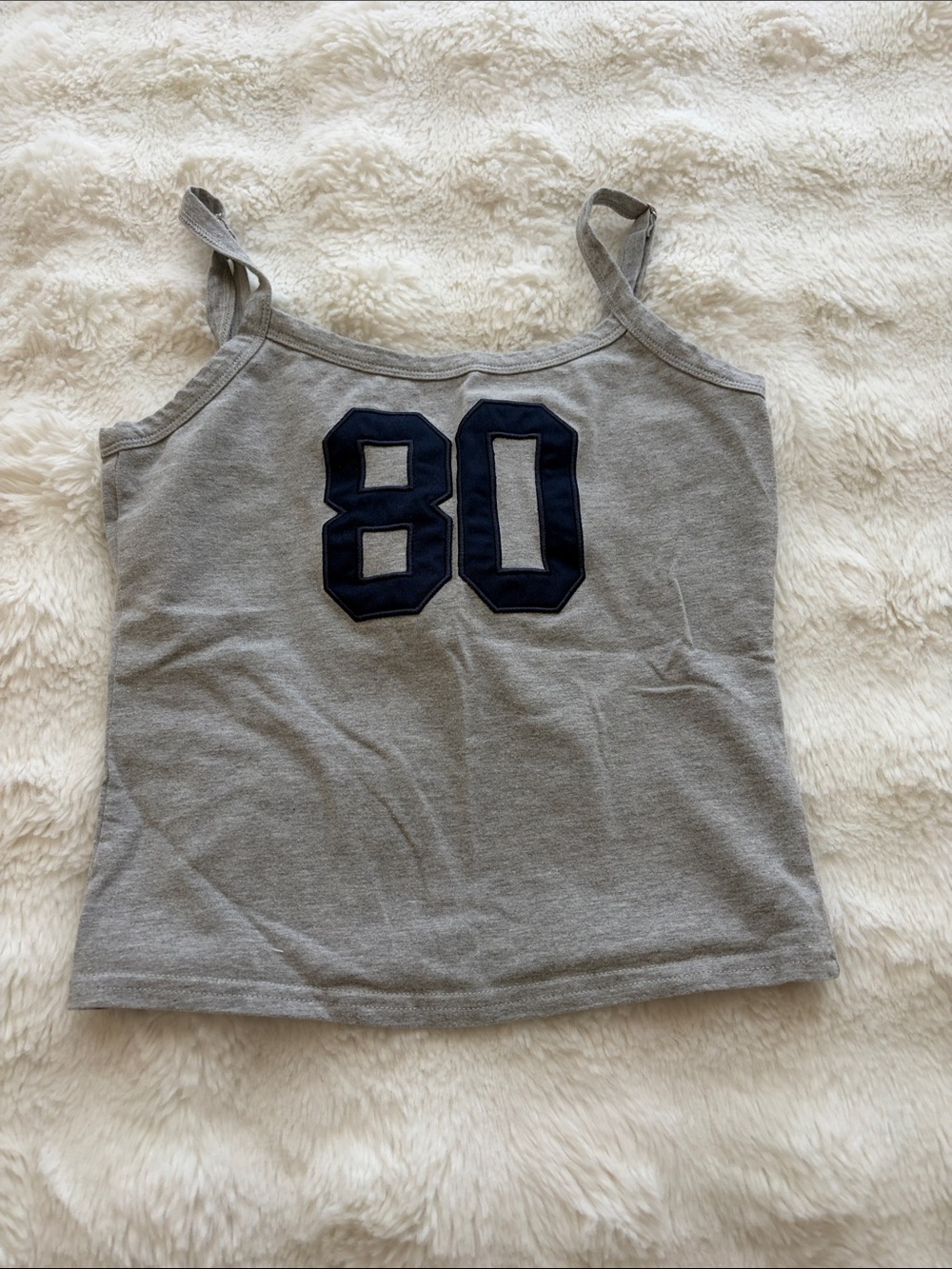Edikted Gray Tank Top with Navy '80'